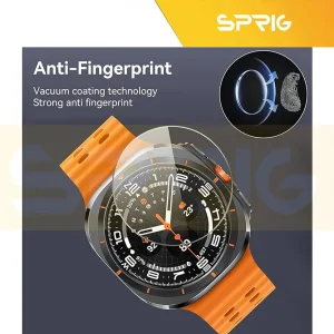 محافظ صفحه نمایش شیشه ای اسپریگ مدل SPG مناسب برای ساعت هوشمند سامسونگ Galaxy watch 7 Ultra بسته سه عددی