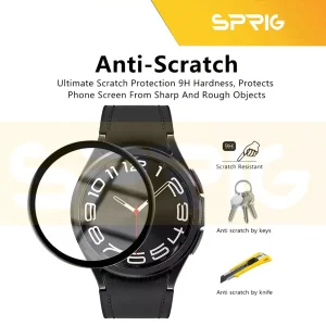 محافظ صفحه نمایش نانو اسپریگ مدل Pmma-SPG مناسب برای ساعت هوشمند سامسونگ Galaxy watch 4 44mm / watch 5 44mm / watch 6 44mm
