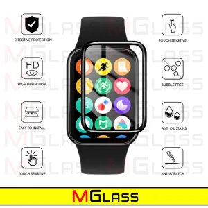 محافظ صفحه نمایش نانو ام‌گلس مدل Pmma-MG مناسب برای ساعت هوشمند شیائومی Mi Band 8 Pro بسته دو عددی