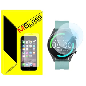 محافظ صفحه نمایش شیشه‌ای ام گلس مدل SH-MG مناسب برای ساعت هوشمند ایمیلب W12 بسته دو عددی