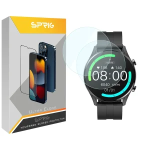 محافظ صفحه نمایش شیشه ای اسپریگ مدل SPG مناسب برای ساعت هوشمند شیائومی Imilab W12 بسته دو عددی