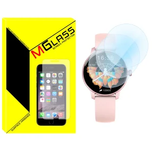 محافظ صفحه نمایش شیشه‌ای ام‌گلس مدل Glass-MG مناسب برای ساعت هوشمند ایمیلب W11 بسته سه عددی