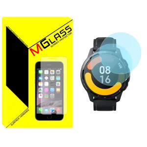 محافظ صفحه نمایش شیشه‌ای ام‌گلس مدل Glass-MG مناسب برای ساعت هوشمند شیائومی Watch S1 Active بسته دو عددی