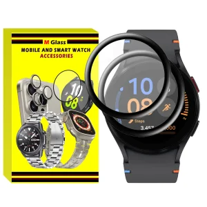 محافظ صفحه نمایش نانو ام‌گلس مدل Pmma-MG مناسب برای ساعت هوشمند سامسونگ Galaxy Watch FE بسته دو عددی