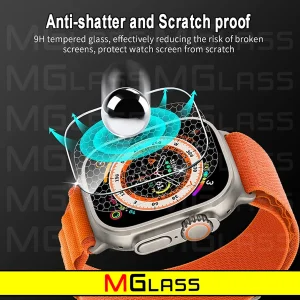 محافظ صفحه نمایش شیشه‌ای ام‌گلس مدل Glass-MG مناسب برای ساعت هوشمند ویرفیت N8 Ultra