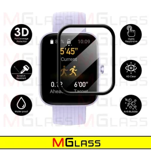 محافظ صفحه نمایش نانو ام‌گلس مدل GLS-Pmma مناسب برای ساعت هوشمند امیزفیت Pop 2
