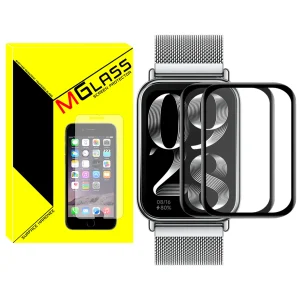 محافظ صفحه نمایش نانو ام‌گلس مدل GLS-Pmma مناسب برای ساعت هوشمند شیائومی Mi Band 8 Pro 46mm بسته دو عددی