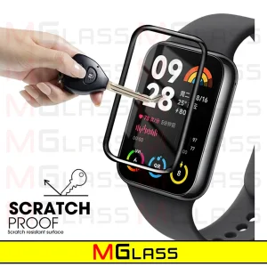 محافظ صفحه نمایش نانو ام‌گلس مدل GLS-Pmma مناسب برای ساعت هوشمند شیائومی Mi Band 8 Pro 46mm بسته دو عددی