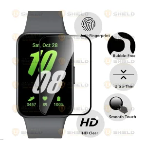 محافظ صفحه نمایش آلتیمیت شیلد مدل Pmma-UL مناسب برای ساعت هوشمند سامسونگ Galaxy Watch Fit 3 بسته سه عددی
