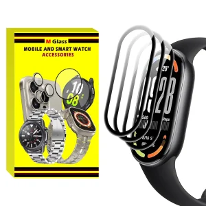 محافظ صفحه نمایش ام‌گلس مدل GLS_Pmma مناسب برای ساعت هوشمند شیائومی Mi Band 6 12mm بسته سه عددی