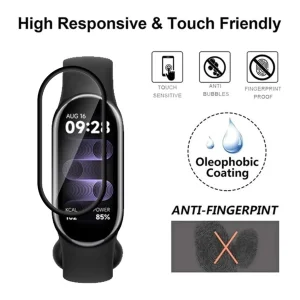 محافظ صفحه نمایش ام‌گلس مدل GLS_Pmma مناسب برای ساعت هوشمند شیائومی Mi Band 6 12mm بسته سه عددی