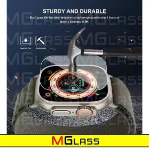 محافظ صفحه نمایش شیشه‌ای ام‌گلس مدل Glass-MG مناسب برای ساعت هوشمند هاینو تکو T89 Ultra / T99 Ultra max بسته سه عددی