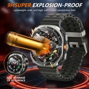محافظ صفحه نمایش ام‌گلس مدل Pmma-MG مناسب برای ساعت هوشمند سامسونگ Galaxy Watch 7 Ultra 47mm بسته دو عددی