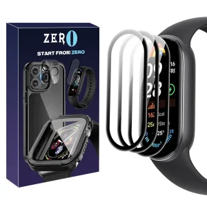 محافظ صفحه نمایش نانو زیرو مدل Pmma-ZR مناسب برای ساعت هوشمند شیائومی Mi band 9 بسته سه عددی