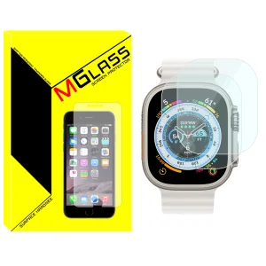 محافظ صفحه نمایش شیشه‌ای ام‌گلس مدل Glass-MG مناسب برای ساعت هوشمند ویرفیت S8 Ultra max بسته دو عددی