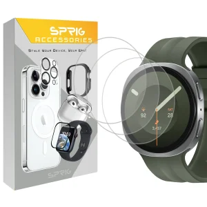 محافظ صفحه نمایش اسپریگ مدل SH-SPG مناسب برای ساعت هوشمند سامسونگ Galaxy Watch 9 44mm مجموعه سه عددی