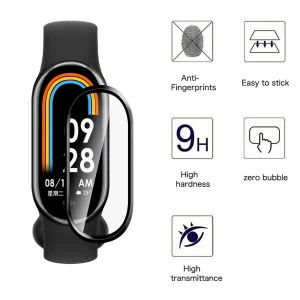 محافظ صفحه نمایش نانو ام‌گلس مدل GLS_Pmma مناسب برای ساعت هوشمند شیائومی Mi Band 10 12mm بسته سه عددی