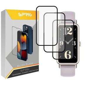محافظ صفحه نمایش نانو اسپریگ مدل SPG مناسب برای ساعت هوشمند هوآوی Watch Fit Mini بسته سه عددی