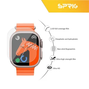 محافظ صفحه نمایش شیشه‌ای اسپریگ مدل SH-SP مناسب برای ساعت هوشمند ویرفیت HK9 Ultra بسته دو عددی