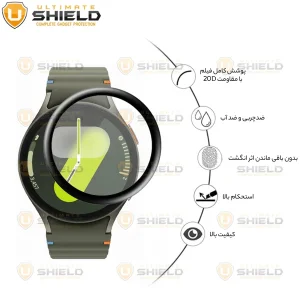 محافظ صفحه نمایش نانو آلتیمیت شیلد مدل Pmma-UL مناسب برای ساعت هوشمند سامسونگ Galaxy Watch 7 40mm بسته سه عددی