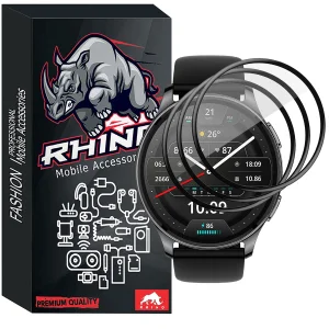محافظ صفحه نمایش راینو مدل PMMA مناسب برای ساعت هوشمند امیزفیت POP 3R بسته 3 عددی