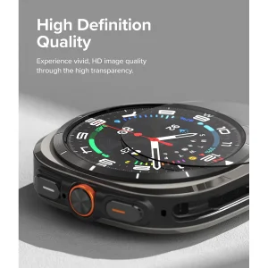 محافظ صفحه نمایش شیشه‌ای ام‌گلس مدل Glass-MG مناسب برای ساعت هوشمند سامسونگ Galaxy Watch 7 Ultra 47mm بسته سه عددی