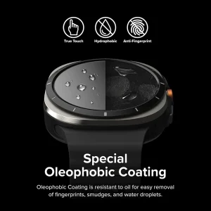 محافظ صفحه نمایش شیشه‌ای ام‌گلس مدل Glass-MG مناسب برای ساعت هوشمند سامسونگ Galaxy Watch 7 Ultra 47mm بسته سه عددی