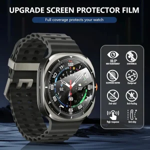 محافظ صفحه نمایش شیشه‌ای ام‌گلس مدل Glass-MG مناسب برای ساعت هوشمند سامسونگ Galaxy Watch 7 Ultra 47mm بسته سه عددی