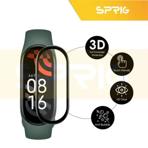 محافظ صفحه نمایش اسپریگ مدل Glass Pmma مناسب برای ساعت هوشمند شیائومی Mi band 6