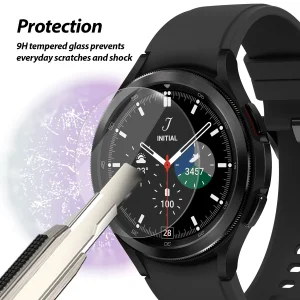 محافظ صفحه نمایش لاین مدل RB007 مناسب برای ساعت هوشمند سامسونگ Galaxy Watch 4 Classic 46mm بسته سه عددی