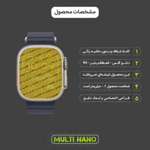 محافظ صفحه نمایش مولتی نانو مدل X-S3N مناسب برای ساعت هوشمند اپل Watch Ultra 2 49mm بسته سه عددی