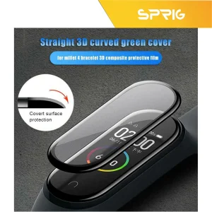 محافظ صفحه نمایش نانو اسپریگ مدل SPG مناسب برای ساعت هوشمند شیائومی Mi Band 4 بسته سه عددی