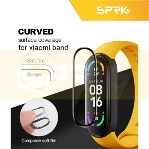 محافظ صفحه نمایش اسپریگ مدل Glass Pmma مناسب برای ساعت هوشمند شیائومی Mi band 8