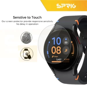 محافظ صفحه نمایش شیشه ای اسپریگ مدل SH-SP مناسب برای ساعت هوشمند سامسونگ Galaxy Watch 7 44mm مجموعه 2 عددی