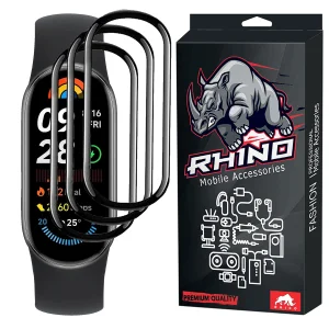 محافظ صفحه نمایش راینو مدل PMA-Mi9 مناسب برای مچ بند هوشمند شیائومی Mi Band 9 بسته 3 عددی