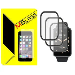 محافظ صفحه نمایش نانو ام‌گلس مدل Pmma-MG مناسب برای ساعت هوشمند شیائومی Mi band 7 pro بسته سه عددی