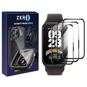 محافظ صفحه نمایش زیرو مدل Nano Pmma ZR مناسب برای ساعت هوشمند شیائومی Smart Band 9 Active بسته سه عددی