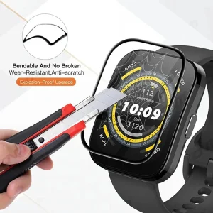محافظ صفحه نمایش وایت ولف مدل W-3PWM مناسب برای ساعت هوشمند امیزفیت Bip 5  بسته بندی 3 عددی