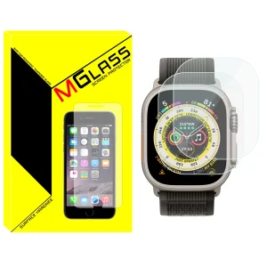 محافظ صفحه نمایش شیشه‌ای ام‌گلس مدل SH-MG مناسب برای ساعت هوشمند هاینو تکو T94 Ultra Max بسته دو عددی