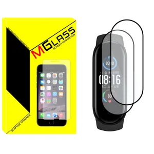 محافظ صفحه نمایش ام‌گلس مدل GLS_Pmma مناسب برای ساعت هوشمند شیائومی Mi Band 5 12mm بسته دو عددی