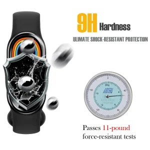 محافظ صفحه نمایش ام‌گلس مدل GLS_Pmma مناسب برای ساعت هوشمند شیائومی Mi Band 5 12mm بسته دو عددی