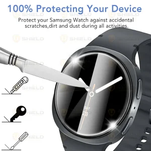 محافظ صفحه نمایش آلتیمیت شیلد مدل SH-UL مناسب برای ساعت هوشمند سامسونگ Galaxy Watch 8 44mm بسته دو عددی