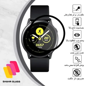 محافظ صفحه نمایش شهر گلس مدل PMMAWSH مناسب برای ساعت هوشمند سامسونگ Galaxy Watch Active 40 mm