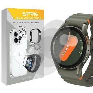 محافظ صفحه نمایش شیشه ای اسپریگ مدل SH-SP مناسب برای ساعت هوشمند سامسونگ Galaxy Watch 7 40mm مجموعه 3 عددی