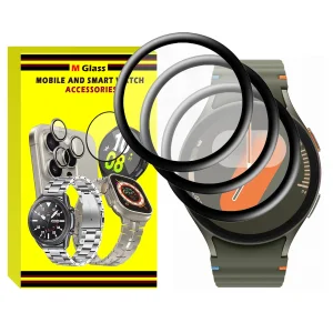 محافظ صفحه نمایش نانو ام‌گلس مدل Pmma-MG مناسب برای ساعت هوشمند سامسونگ Galaxy Watch 7 44mm بسته سه عددی