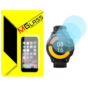 محافظ صفحه نمایش شیشه‌ای ام گلس مدل SH-MG مناسب برای ساعت هوشمند شیائومی Watch S1 Active بسته سه عددی
