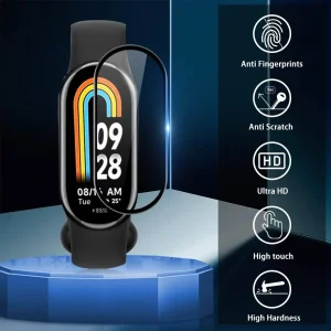 محافظ صفحه نمایش نانو ام‌گلس مدل Pmma-MG مناسب برای ساعت هوشمند شیائومی Mi band 9 بسته سه عددی