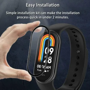 محافظ صفحه نمایش نانو ام‌گلس مدل Pmma-MG مناسب برای ساعت هوشمند شیائومی Mi band 9 بسته سه عددی