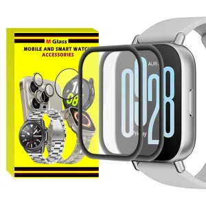 محافظ صفحه نمایش نانو ام‌گلس مدل GLS_Pmma مناسب برای ساعت هوشمند شیائومی Redmi Watch 5 Active 49mm بسته دو عددی