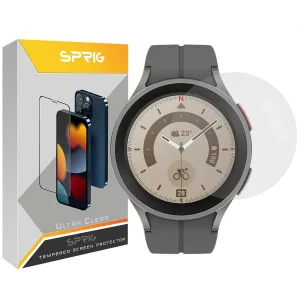محافظ صفحه نمایش شیشه ای اسپریگ مدل SH-SP مناسب برای ساعت هوشمند سامسونگ Galaxy watch 5 Pro 45mm